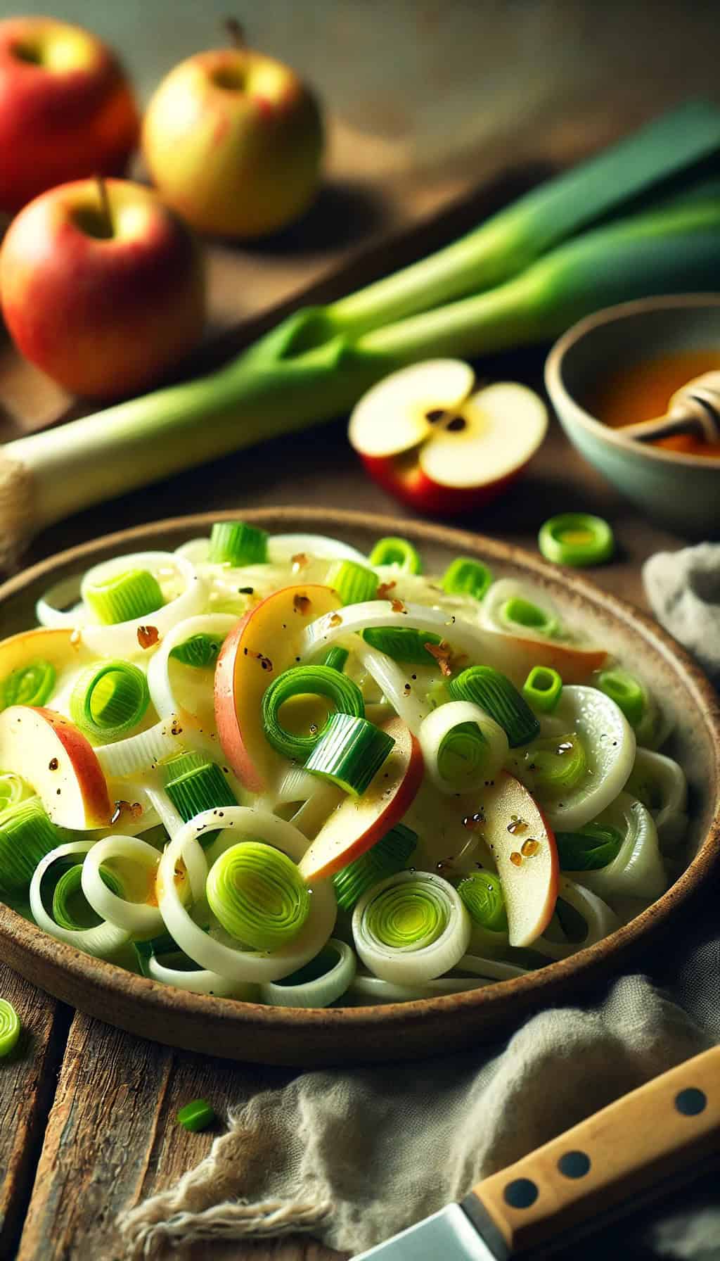 Raw Leek Salad