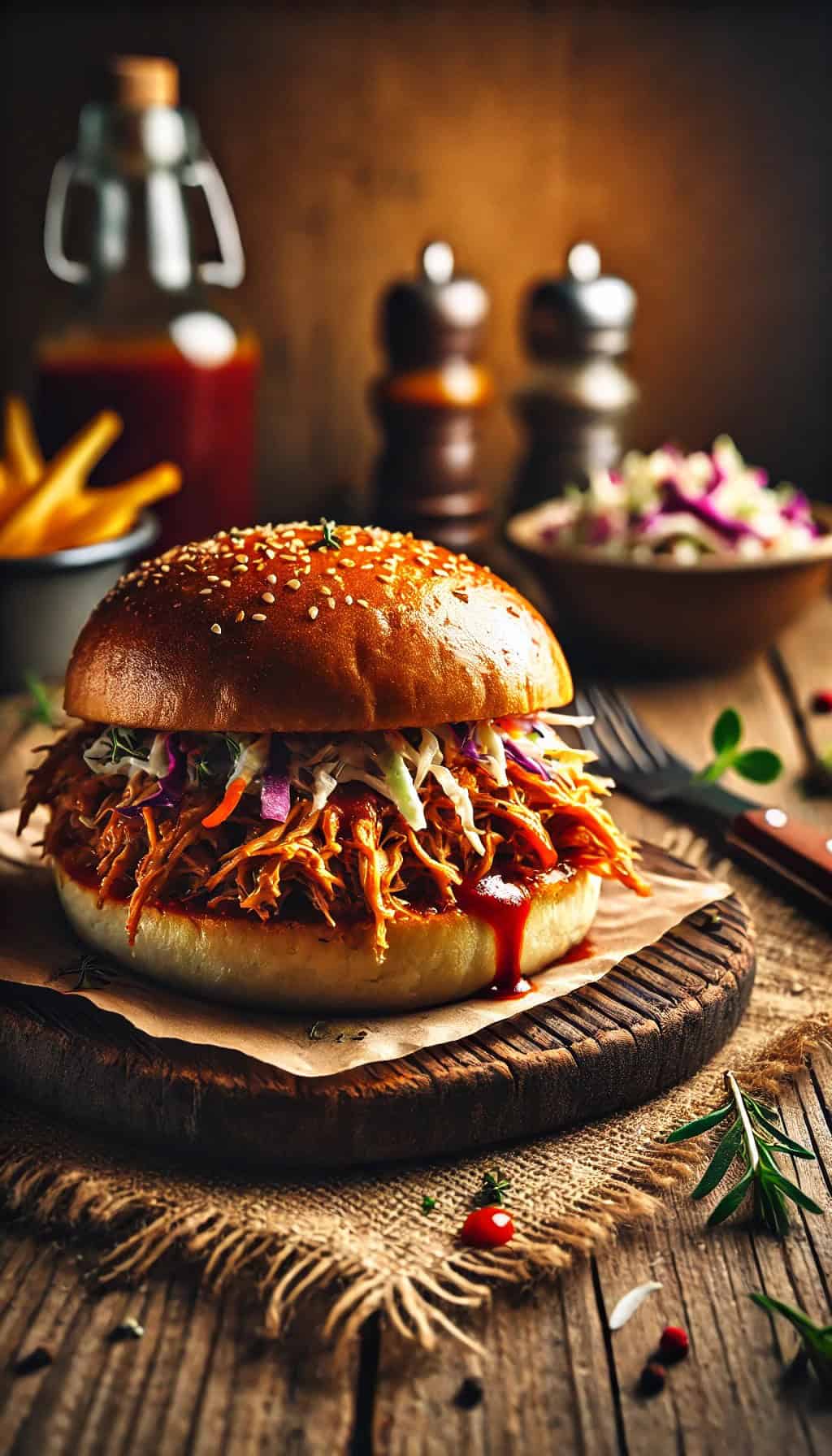 BBQ Pulled Chicken Sandwich