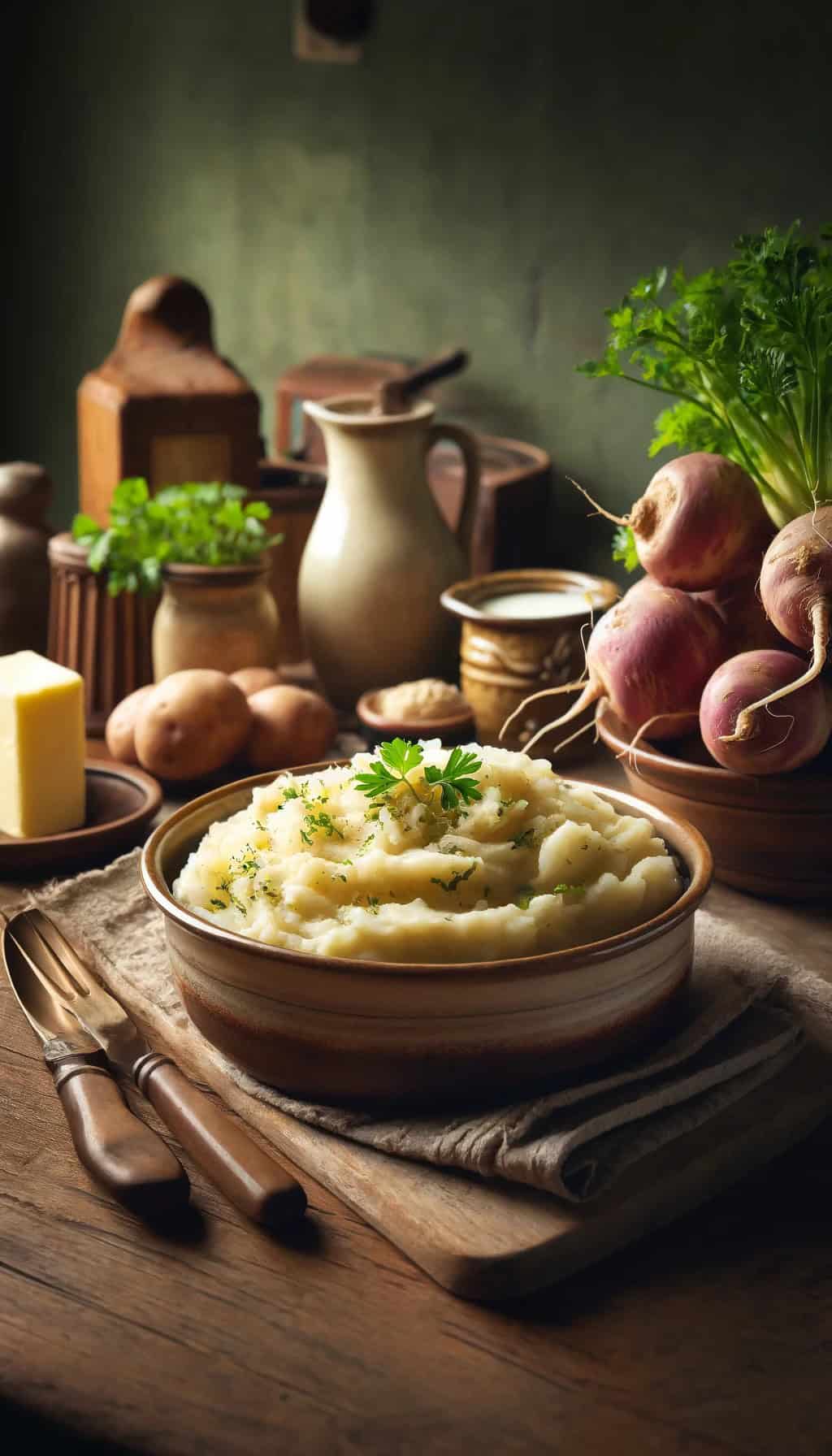 Old Fashioned Mashed Turnips