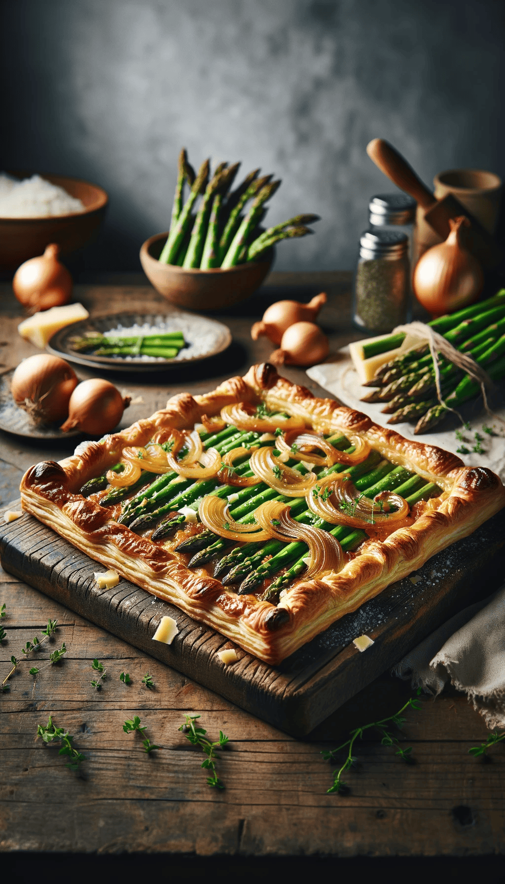 Asparagus and Onion Tart