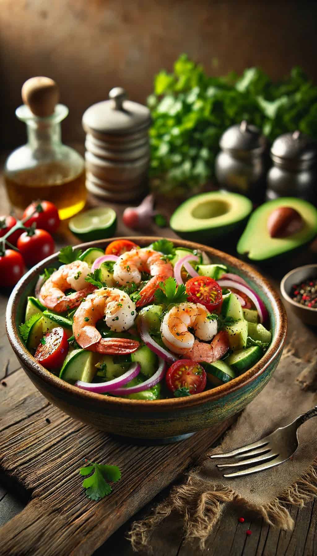 Avocado and Shrimp Salad