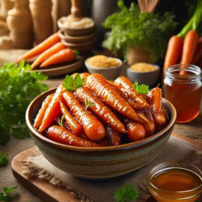 Brown Sugar and Honey Glazed Carrots