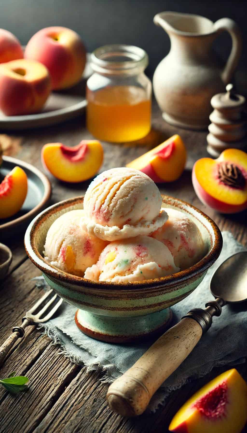 Fresh Peach Ice Cream