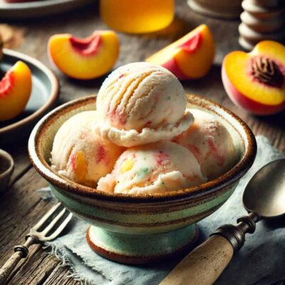 Fresh Peach Ice Cream