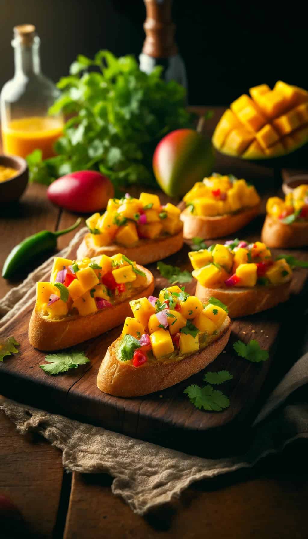 Mango Bruschetta