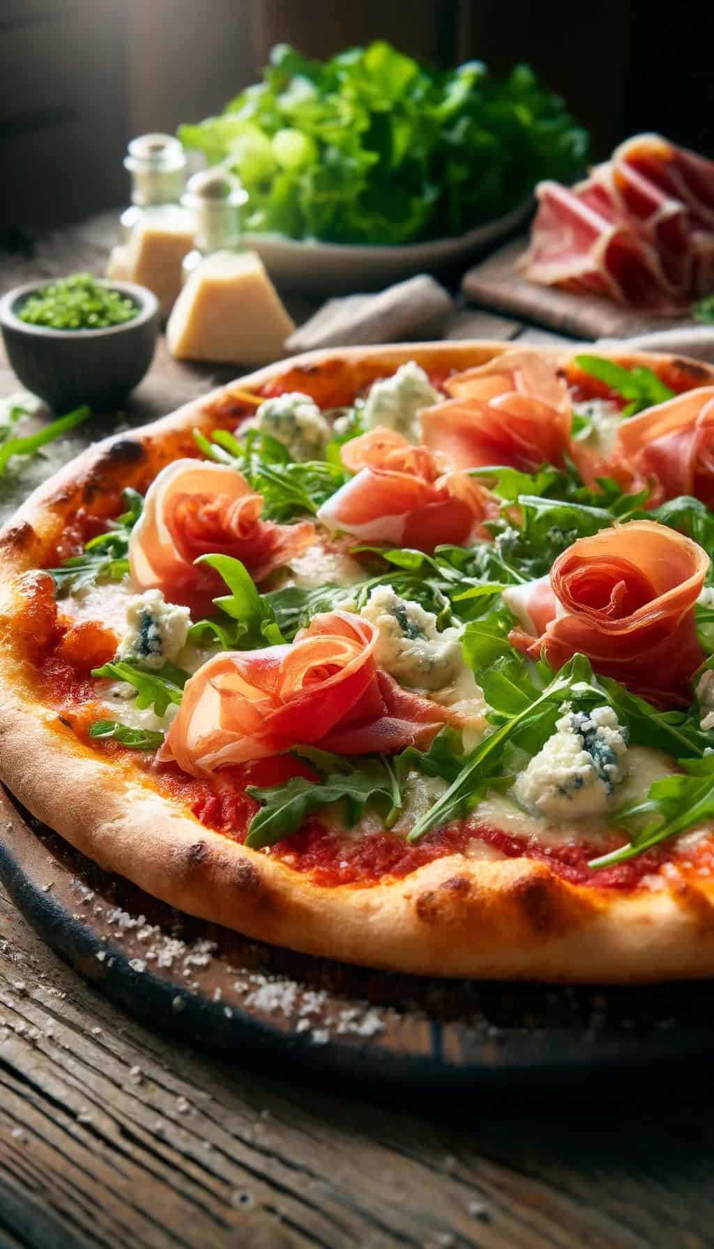 Prosciutto and Arugula Pizza