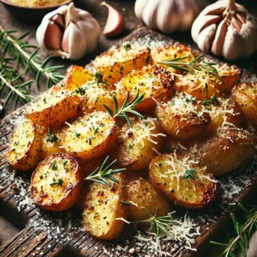 Roasted Potatoes with Parmesan, Garlic and Herbs