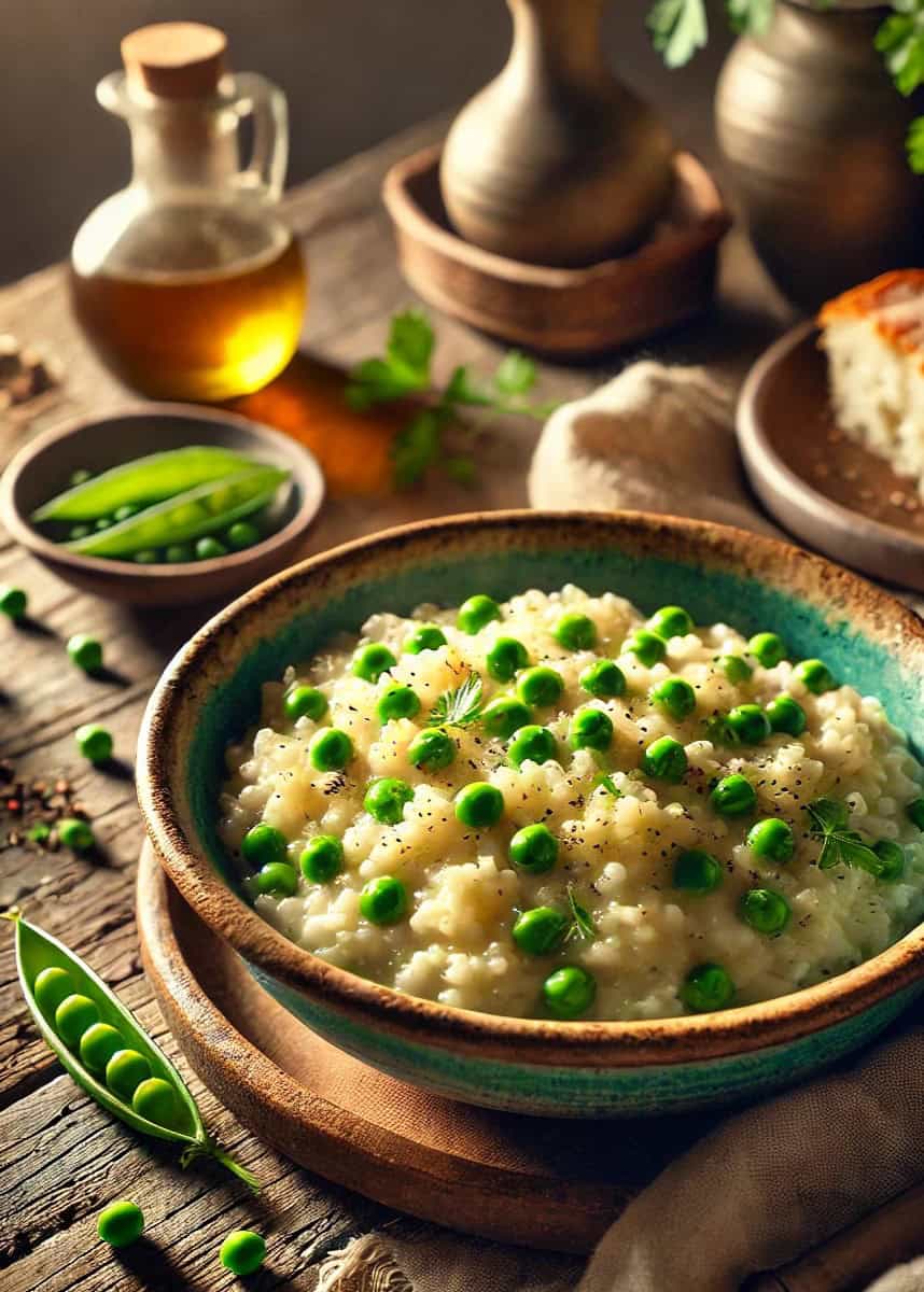 Pea Risotto Recipe (Rizi Bizi)